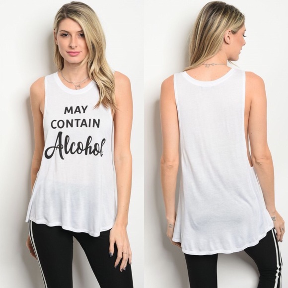 15% OFF 2+🍷 May contain alcohol tank top - Picture 2 of 2